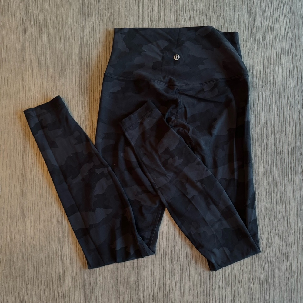 lululemon Black Multi Camo Align Leggings